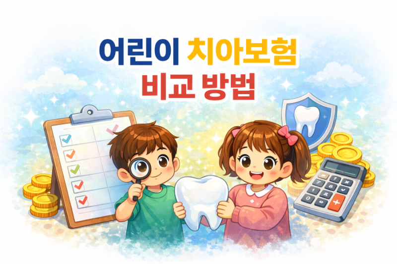 어린이 치아보험 비교 방법 완전 정리 (가입 전 필독!)