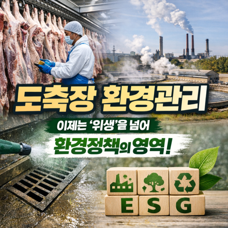  도축장 환경관리, 이제는 “위생”을 넘어 “환경정책”의 영역입니다