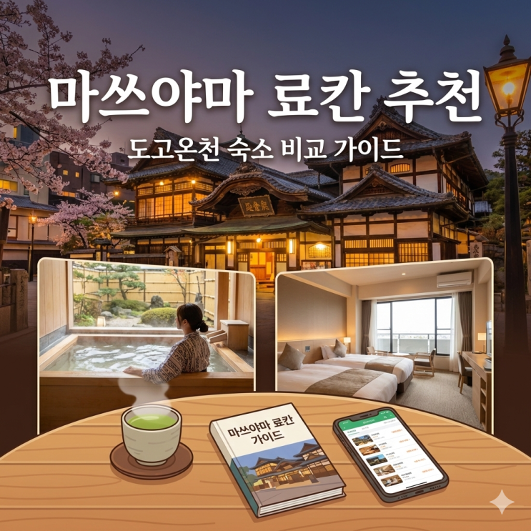  마쓰야마 료칸 추천 (도고온천 숙소 비교 가이드)