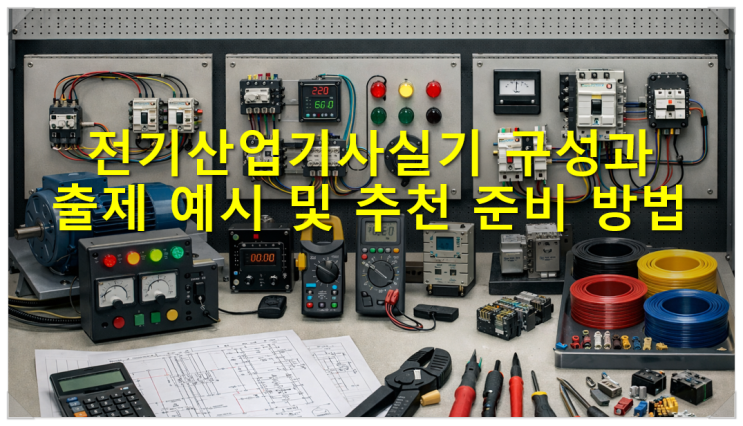  전기산업기사실기 구성과 출제 예시 및 추천 준비 방법