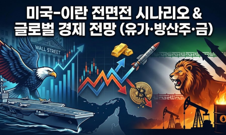  [2026년 최신 분석] 미국 이란 전면전 가능성과 글로벌 경제 시나리오 (유가, 방산주, 금값 전망)