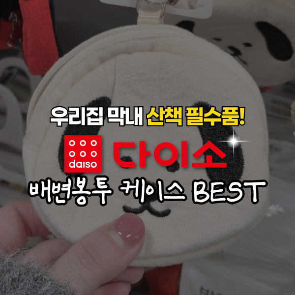 우리 집 막내 산책 필수품! 다이소 배변봉투 케이스 BEST 4