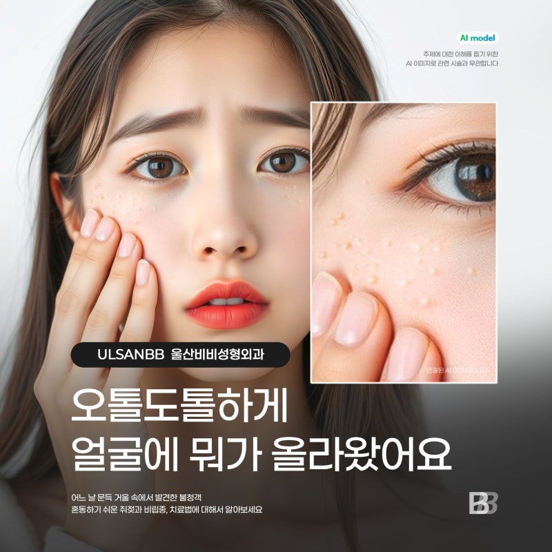 울산 쥐젖제거 비립종제거 l 오톨도톨하게 뭐가 났을 땐 어떻게?