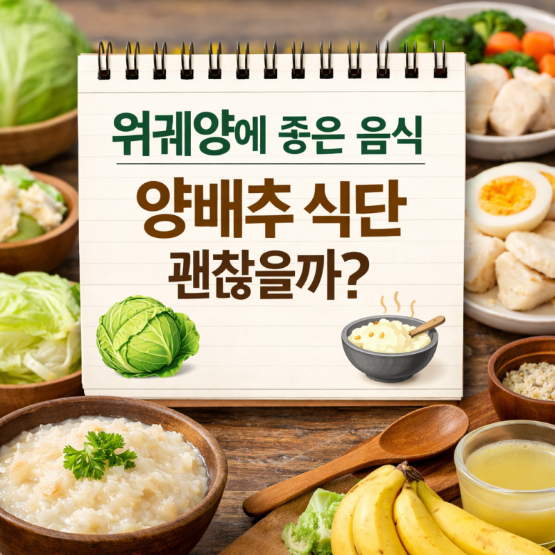 위궤양에좋은음식 양배추식단 괜찮을까?