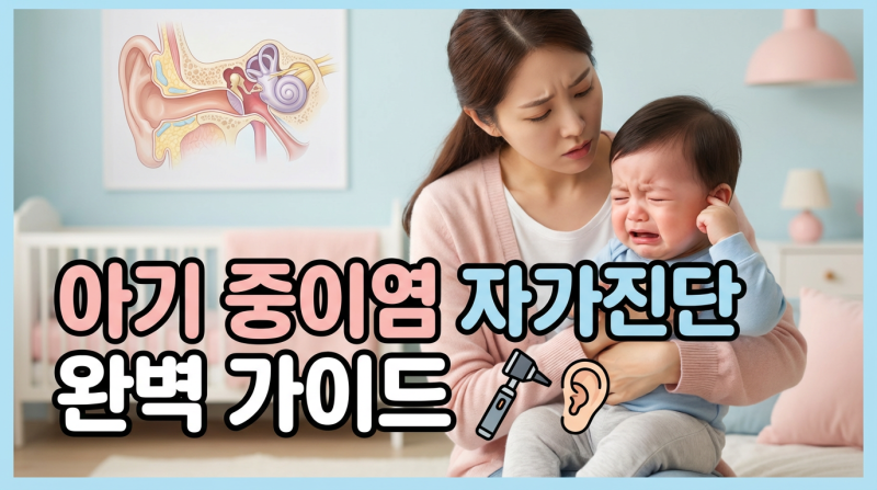 아기 중이염 자가진단 완벽 가이드｜독감·RSV 후 합병증 주의보