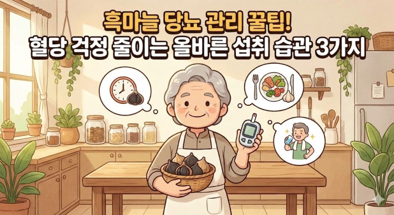 흑마늘 당뇨 관리 꿀팁! 혈당 걱정 줄이는 올바른 섭취 습관 3가지