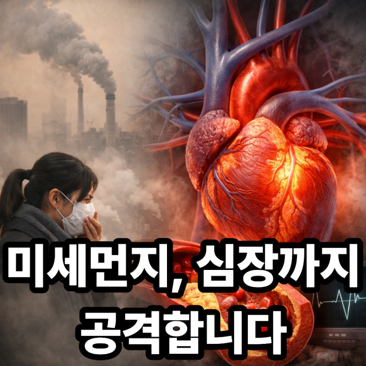  미세먼지와 혈관 건강, 심혈관 질환 위험성 ️ 공기 오염이 심장까지 위협하는 이유