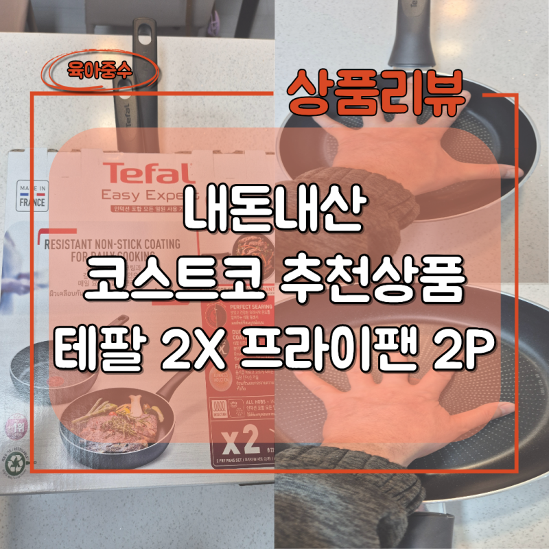 테팔 2X 프라이팬 2P(22 / 28cm) 프랑스산 후기 내돈내산 코스트코 추천상품(테팔후라이팬등급표....