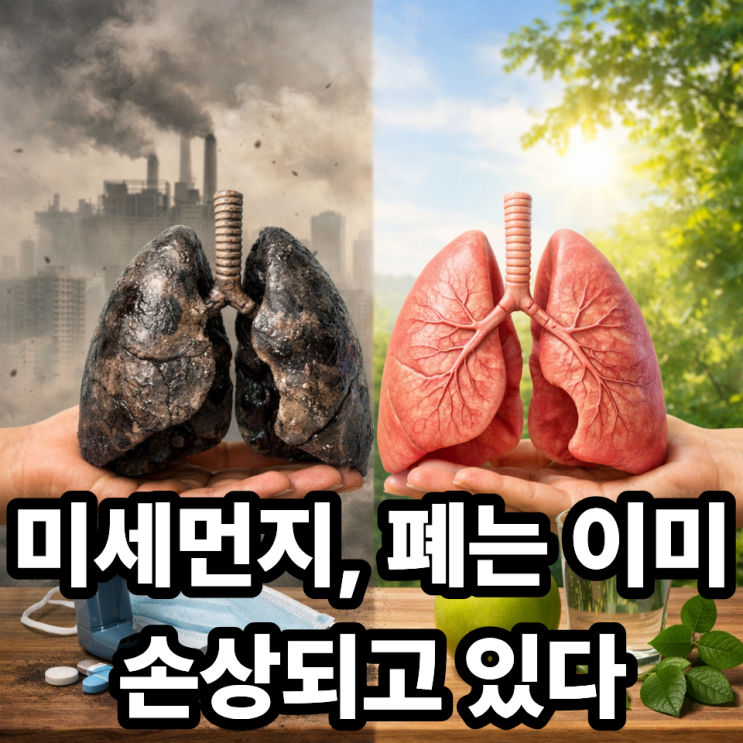  미세먼지가 폐 건강에 미치는 영향과 회복 방법  폐를 지키는 현실적인 관리법