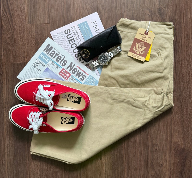 브론슨 치노팬츠 1942 US Army Chino Trousers Khaki 리뷰