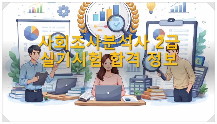  사회조사분석사 2급 실기시험 합격 정보