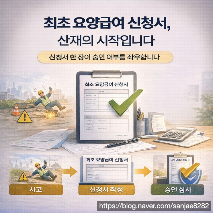  산재 불승인 피하려면 최초 요양급여 신청서 전략적으로 작성하세요