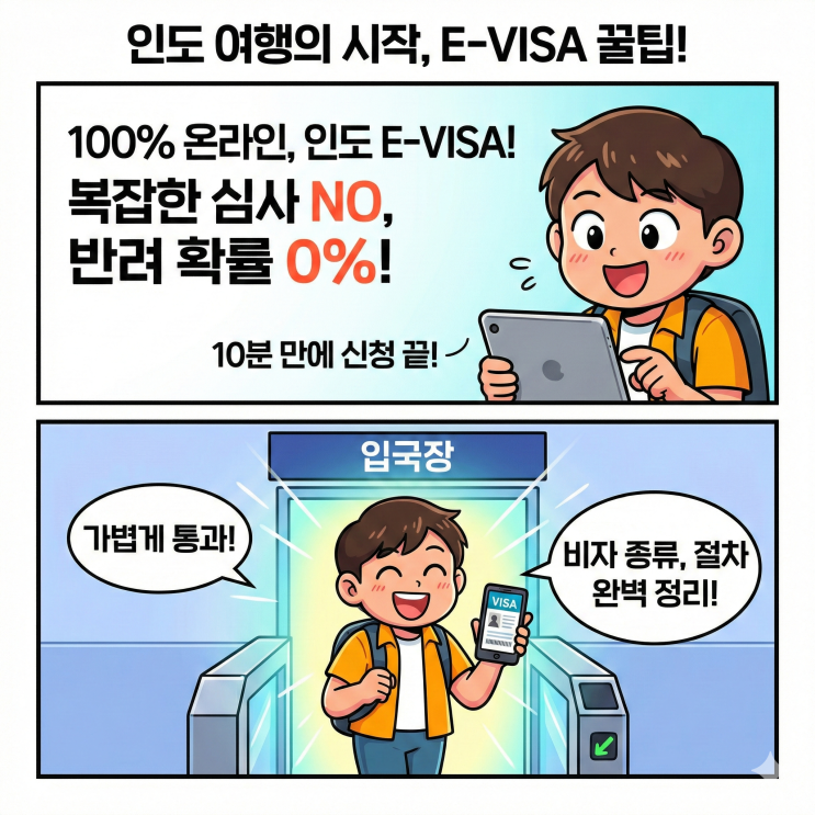  인도 비자 (E-VISA) 신청 거절 없이 10분 내 완료 노하우