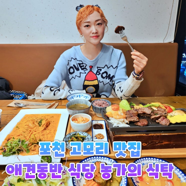 포천 고모리 맛집 농가의식탁 후기 애견동반 가능한 고모리저수지 식당