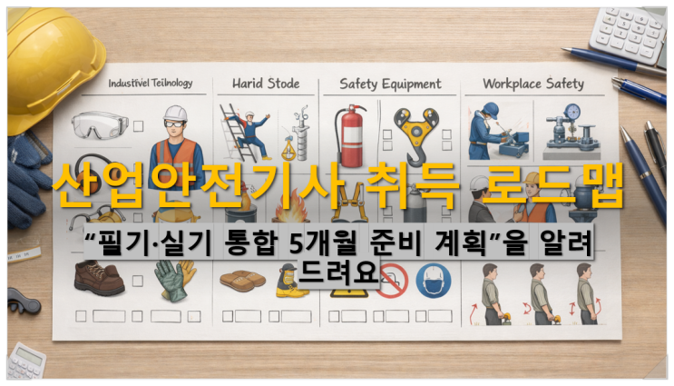  산업안전기사 취득 로드맵/ 필기 실기 통합 5개월 준비 계획