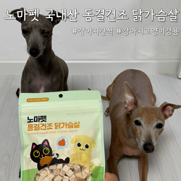  반려동물 간식 | 강아지 고양이 겸용 [노마펫 국내산 동결건조 닭가슴살] 추천