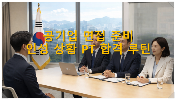  [면접준비] 공기업 면접 준비 인성 상황 PT 합격 루틴