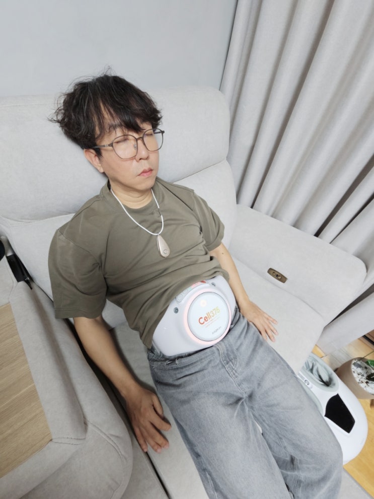  고주파마사지기 자이글 온 셀375 복부 바디 뱃살 관리기기 실사용 후기