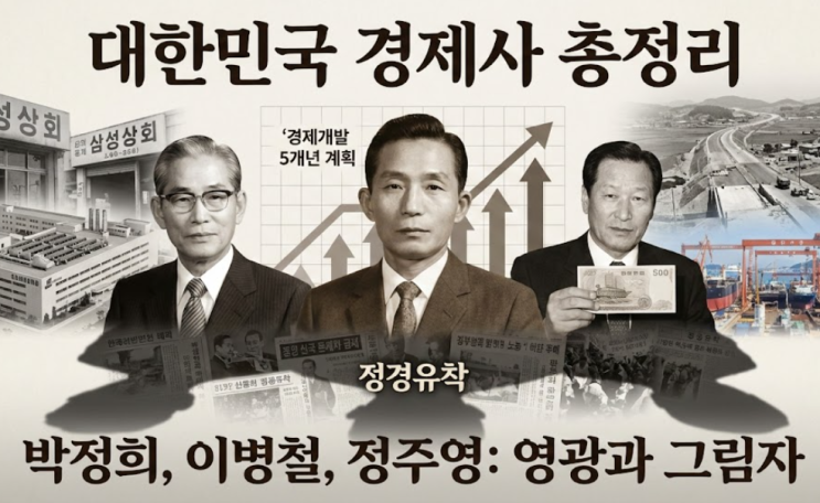  [대한민국 경제사 총정리] 경제개발 5개년 계획의 명암, 그리고 이병철과 정주영: 코스피를 지배하는 거버넌스의 기원