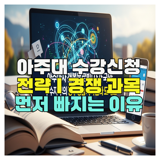  아주대 수강신청 전략｜경쟁 과목 먼저 빠지는 이유