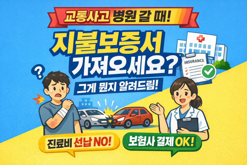 병원에서 “지불보증서 가져오세요” 할 때, 그 지불보증이 뭔가요? (2026.02.21 기준)