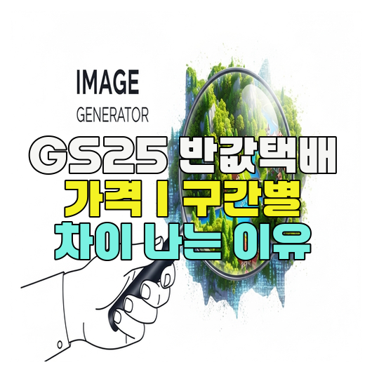  GS25 반값택배 가격｜구간별 차이 나는 이유