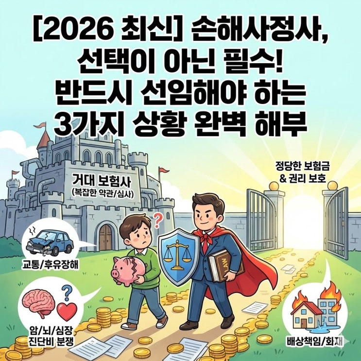  손해사정사 선임이 선택 아닌 필수인 3가지 상황 (내 보험금 지키는 법)