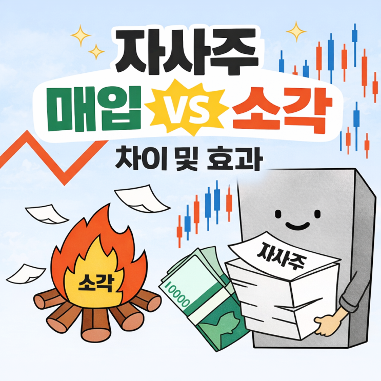  자사주 매입 소각 뜻 차이 효과, 주가 영향은?