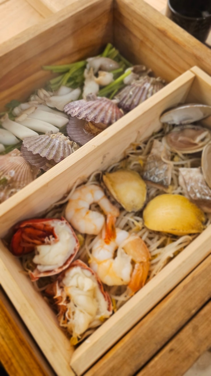 선릉역 룸식당 머무를 정 세이로무시 선릉점 주차 편백찜 스키야키 상견례식당