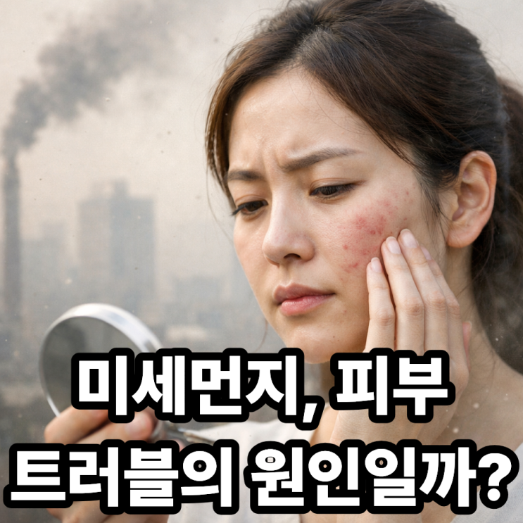   미세먼지와 피부 트러블의 관계, 왜 갑자기 피부가 뒤집힐까?
