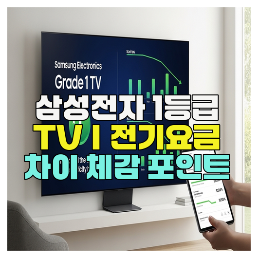  삼성전자 1등급 TV｜전기요금 차이 체감 포인트