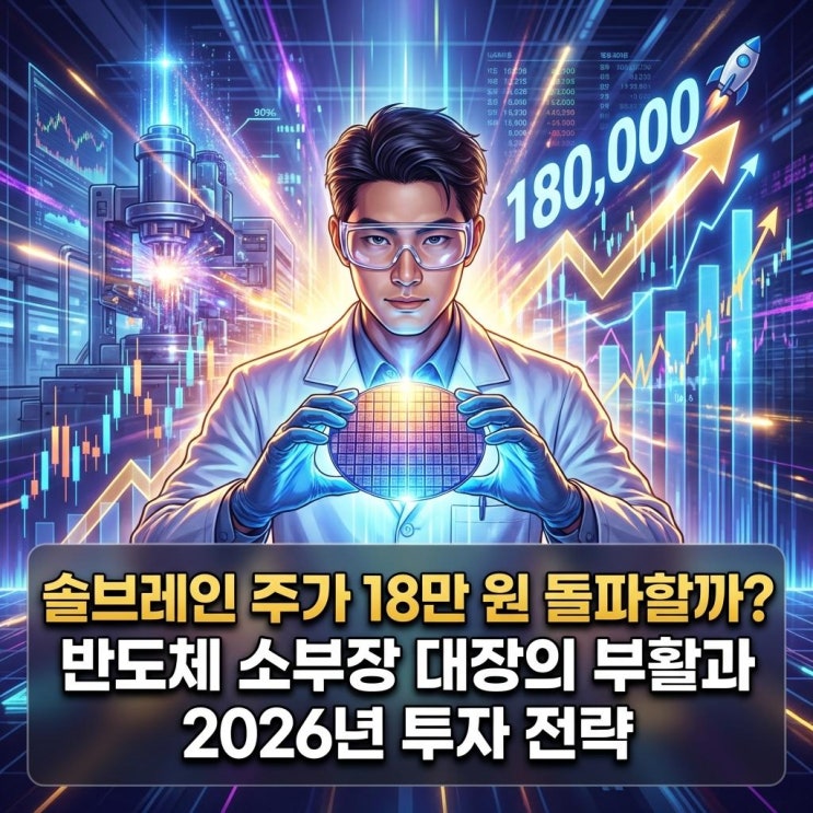  솔브레인 주가 18만원 돌파 초읽기? 반도체 식각액 국산화 성공에 개미들 '심쿵'한 이유.