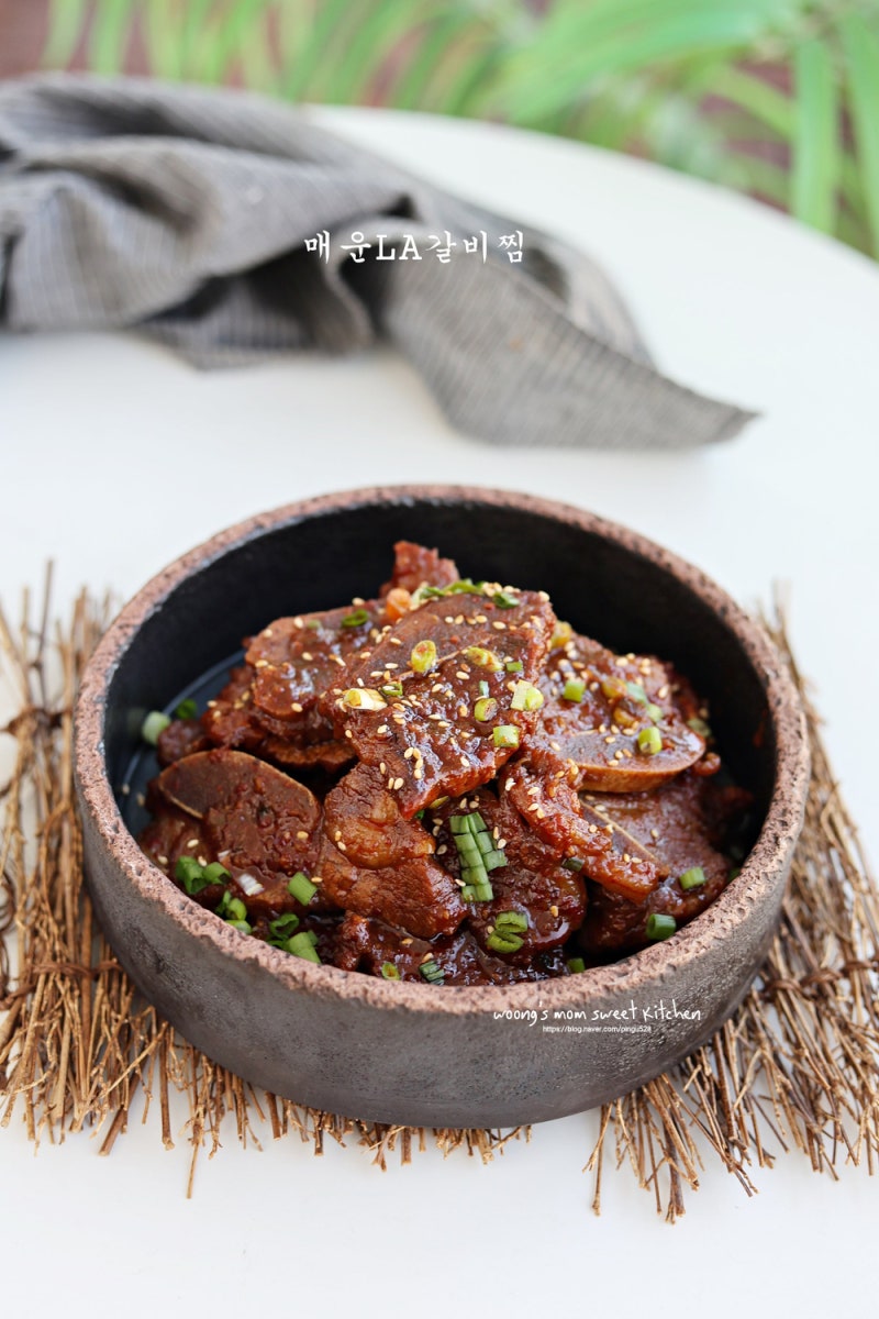 매운 소갈비찜 LA갈비찜 레시피 양념 명절 남은 음식 활용