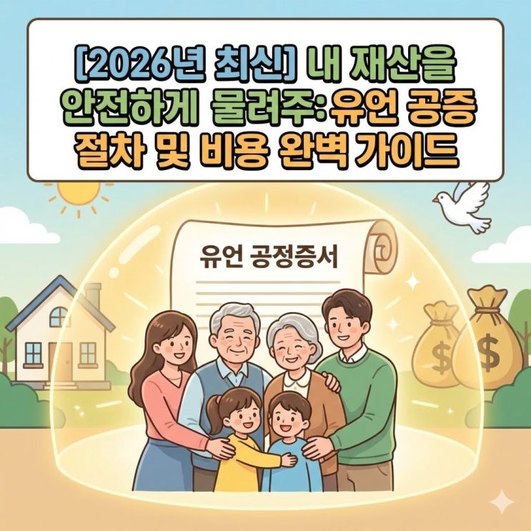  유언 공증 절차 및 비용 완벽 정리 (필요 서류부터 수수료 계산까지)