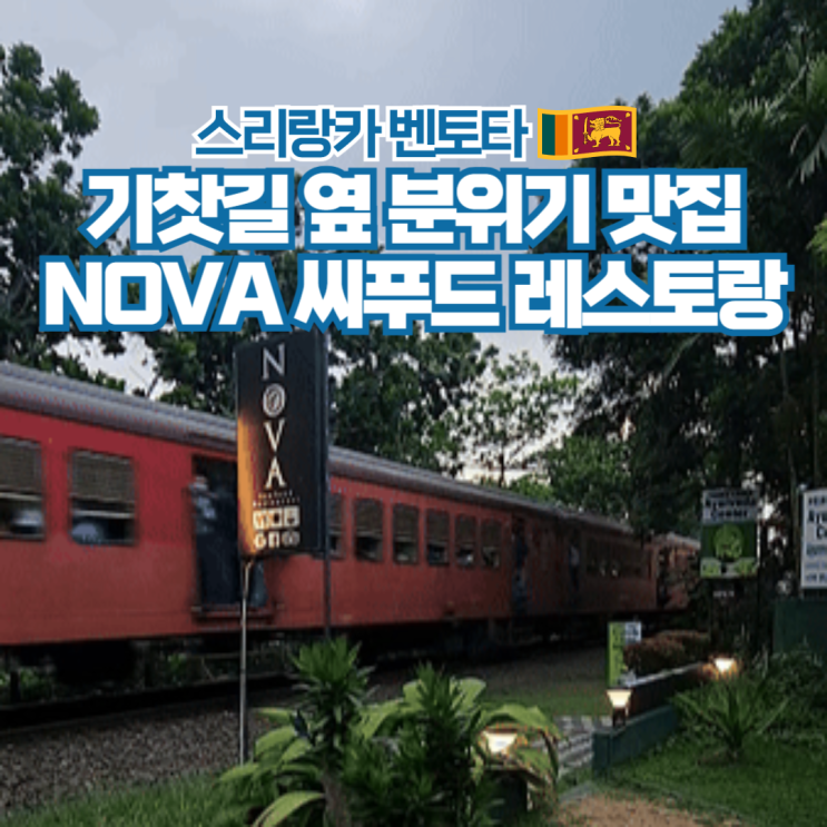  스리랑카 여행 벤토타 기찻길 옆 씨푸드 레스토랑 NOVA