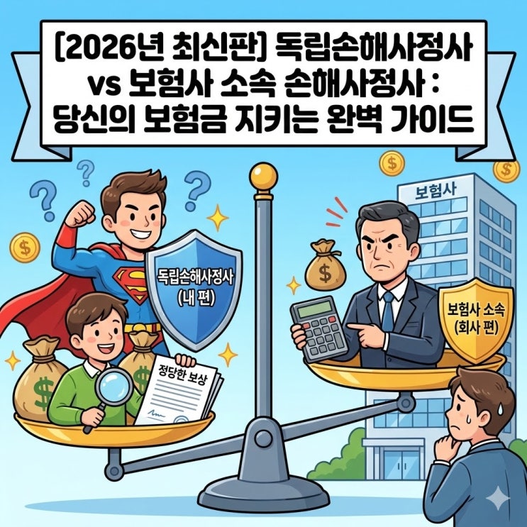  독립손해사정사 vs 보험사 소속 손해사정사 완벽 비교! 내 보험금 지키는 법