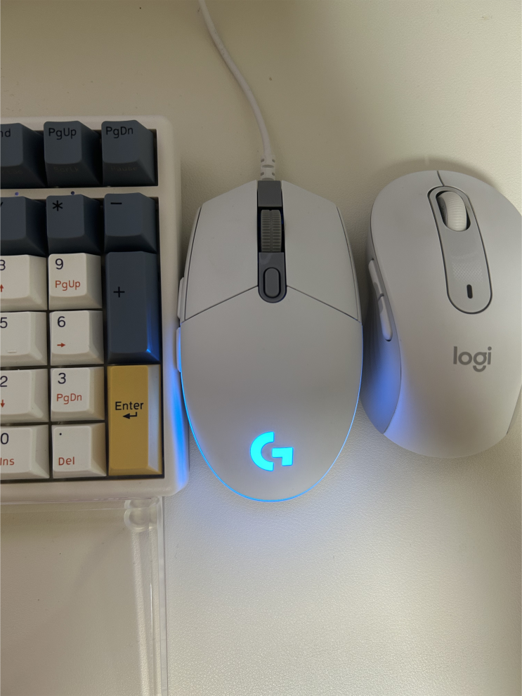  로지텍 G102IC Lightsync 2세대 벌크 화이트 후기 – 가성비는 여전히 살아있다