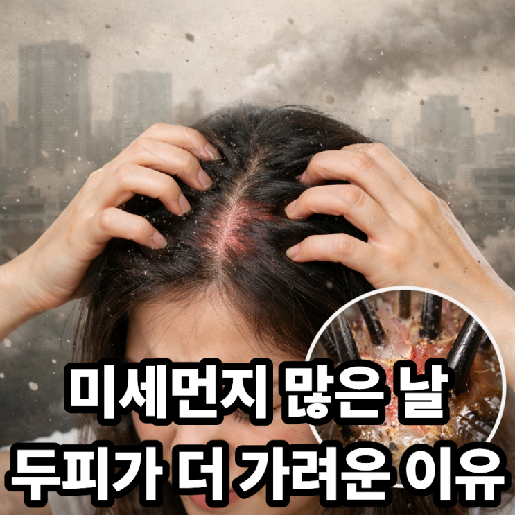  미세먼지 심한 날 두피가 가려운 이유  원인부터 해결 힌트까지