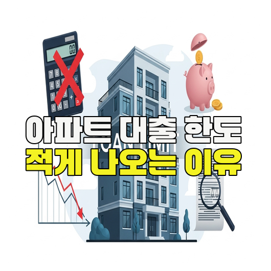  아파트 대출 한도 적게 나오는 이유