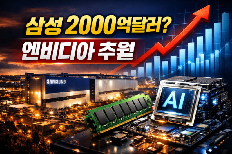 삼성전자 2000억달러 돌파 전망…엔비디아 제치고 반도체 1위 탈환하나?