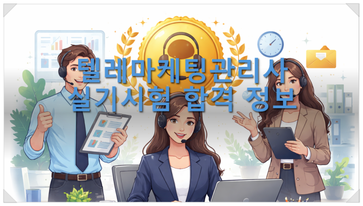  텔레마케팅관리사 실기시험 합격 정보