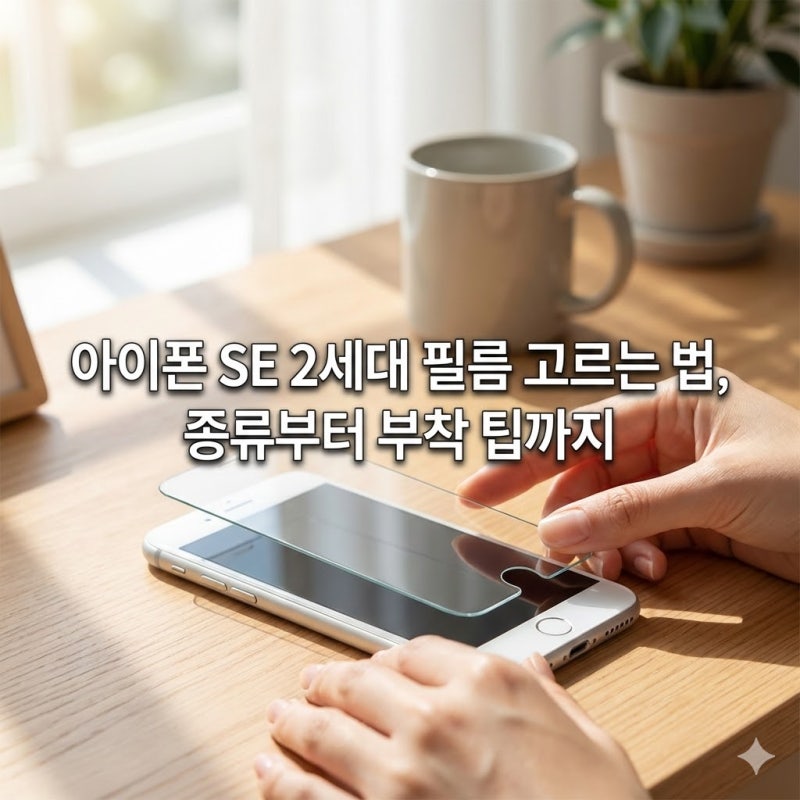 아이폰 SE 2세대 필름 고르는 법, 종류부터 부착 팁까지