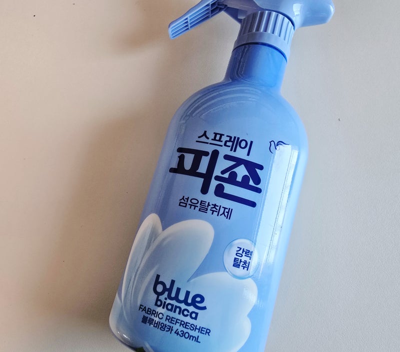 스프레이 섬유 탈취제 블루비앙카향 430ml 피죤