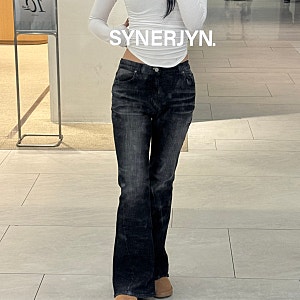 시너진 캣워싱 부츠컷 데님 더현대 팝업 피팅 리뷰