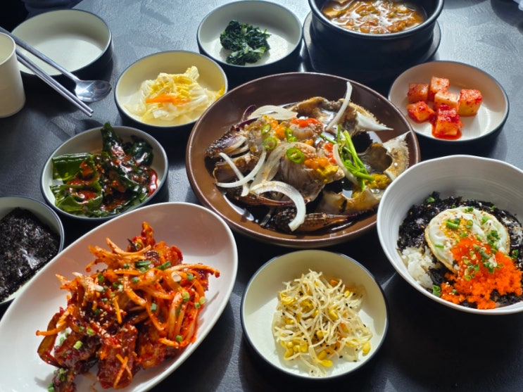 화성 간장게장 새솔동 송산그린시티 맛집 꽃게담다by알찬게장