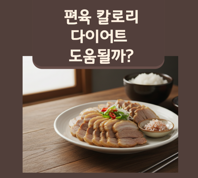 편육 칼로리 다이어트 도움 될까?