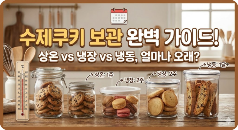 디저트 수제쿠키 보관 방법 기간