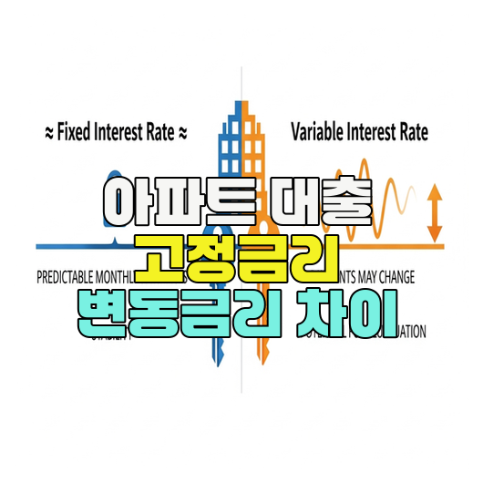  아파트 대출 고정금리 변동금리 차이