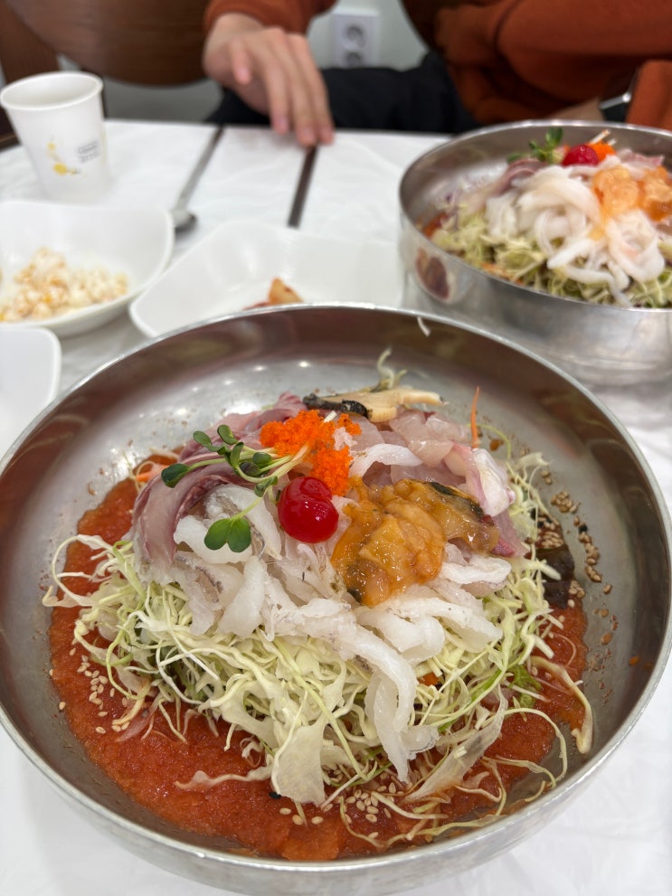  속초물회맛집 구구집:) 속초여행 필수코스 물회 로컬식당