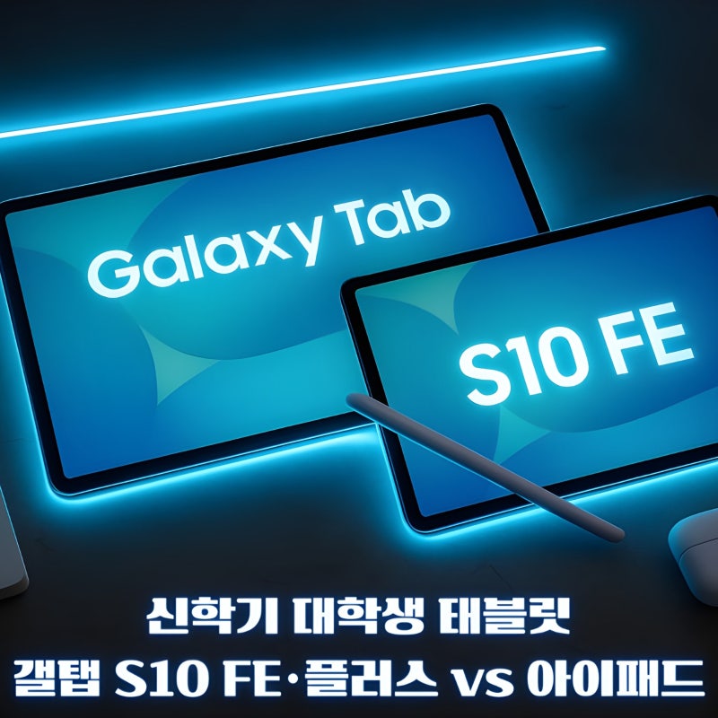 갤럭시탭 S10 FE / S10 FE 플러스, 70만~110만 원대 대학생 태블릿 끝판왕 추천 – 인강·필기·팀플....